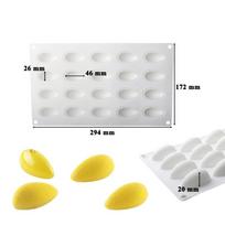 Non-Stick Egg Silicone Mold Waterdrop Shape Chocolate Mold Easy Demolding Dessert Mold  Party Style A