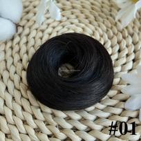 Human Hair Messy Bun Hair Piece Scrunchies Real Human Hair Thick Updo Hairpiece for Daily Wear Ponytail Extension for Women