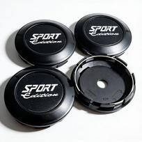 4Pcs 77MM Outer Wheel Hub Center Caps with 72MM Fix Clips, Sport Edition Logo Emblem Dustproof Rim Hubcaps, Universal Car Exterior Mod Accessories Sport Editon Badge