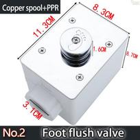 PPR Concealed Public Directly Squatting In-wall Foot Pedal Toilet Pushed Flusher  Flushing Valve Hand Control Toilet Flush Valve