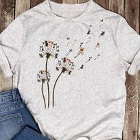 French Bulldog Flower Fly Dandelion Shirt Funny Dog Lovers T-Shirt - Gift for Dog Lovers - Funny Dog - French Bulldog Lovers - Mother's Day M