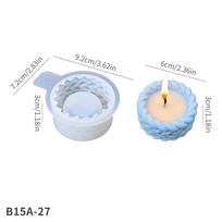 DM1215 3D Hemp Rope Shaped Candle Jar Mold Silicone DIY Heart Twine Candlestick Succulent Concrete Flower Pot Resin Molds Normal