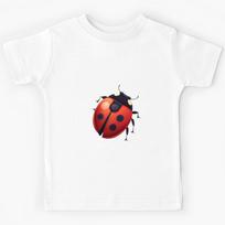 Red Ladybug Insect Kids T-Shirt 160