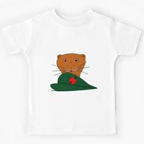 Oliver The Otter Studies a Ladybug Kids T-Shirt 160