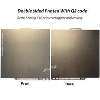 Bambulab X1c Plate 257x257 Pei Textured for Bambu Lab Build Plate Golden Pei Bambulab X1 Carbon for Bambu Lab A1 Double Sided 257x257x0.8mm