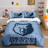 Bear face, Memphis Grizzlies. Bedding sets Duvet cover sets Duvet covers Pillowcases(1*Duvet Cover 2*Pillowcases without duvet insert) 135x200cm