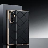 For Samsung Z Fold 7 Phone Case Magnetic Flip Cover Starburst Gold Edge Protective Case Compatible with Samsung Z Fold 6 5 4 Opp Bag&For Samsung Z Fold 6 juoda
