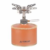STARCAMP 3300W Steel Portable Butane Gas Stove Foldable Backpack Hiking Camp Burner with Spray Application Outdoor Solo Hiking pilka