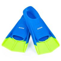 Silicone Swimming Fins Compact Travel, Swim and Snorkeling Flippers for Men and Women. Revolutionary Comfort on Land and Sea dangaus mėlyna spalva