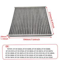 Car Cabin Air Filter 87139-02020 for Toyota RAV4 4Runner Camry Sequoia Prius Sienna Avalon Corolla Auto Filters Carbon Fiber