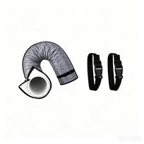 Portable Hose Insulation Cover, Wrap for Conditioner Duct, Heat and Cold Loss Barrier with Adjustable Straps One Size