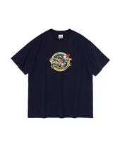 Cargo Bros For Woman Eagles Cartoon Graphic Short Sleeve T-Shirt (Navy) M