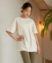 Reina Mora High Stretch Overshirt Baby Powder Ivory/L-66.5-77 [T449]