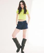 Eialyu Crop Baggy Tee Navy/S