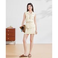 IEF Elegant Korean Style Two-Piece Set S abrikosas