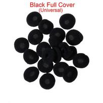 Protective Disposable Headphones Sponge Earpad Earphone Tips Cover Soft Foam Replacement Black Full Cover(Universal)