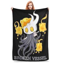 Broken Vessel Hollow Knight Blankets Flannel Comfortable Soft Throw Blanket for Sofa Bedspread Size: 75*100cm, Weight: 230 GSM