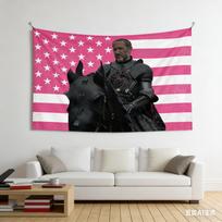 Baelor Targaryen Tapestry Multiple Sizes HD Print Bertie Carvel House Dragon Pink Flag Soft Polyester Indoor Wall Decor Gift 100X70CM