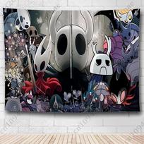 H-Hollow K-Knight Game Tapestry Creative Pattern Photo Living Room Wall Art Tapestry Decor Party Outdoor Decorate Banners 100X70CM