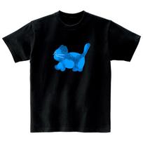Awesome Us Walking Blue Cat T-Shirts_4Color Cream/Xxl