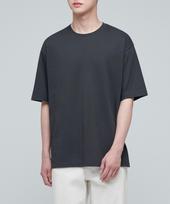 Musinsa Standard Supima Relaxed Crew Neck T-Shirt [Dark Grey] Dark Gray/L