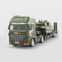 Semi-carrier container engineering set vehicle excavator transport truck model inertial car education toys gift for children bedugnė