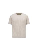 Giozia Men'S Washable Miracle Cable Short Sleeve Sweater_Beige Be (Beige)/95