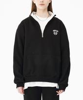 Moz Moz Laurel Oversized Fleece-Lined Half-Zip Black Black/1