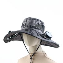 Solar Fan USB Charging Cooling Outdoor Fishing Hat Summer Sunscreen Sun Hat Double Fans
