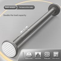 Gręžimo nereikalaujantis teleskopinis strypas – universalus, reguliuojamas ir nereikalaujantis tvirtinimo varžtais – tinkamas naudoti kaip drabužių spintos strypas, užuolaidų strypas arba dušo užuolaidos strypas. 0.5-0.75m