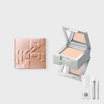 Strobing Face Cube Peach (+ Mini Touch-up Brush 2-Piece Set)