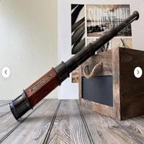 Viktorijos laikų jūrų jūreivio teleskopo dovana Spyglass odinis teleskopas karinio jūrų laivyno dovana