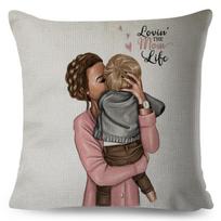 Madingas mielas animacinis filmas Super Mama pagalvės užvalkalas linas 45*45cm Dekoracija Mama ir kūdikis pagalvės užvalkalas sofai namams Super Tėtis pagalvės užvalkalas gray