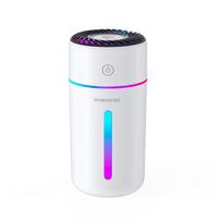 Įkraunamas per USB nešiojamas automobilio oro drėkintuvas 1200 mAh belaidis elektrinis vandens aromato difuzorius drėkintuvas tylus rūko gamintojas purkštuvas 350ml White-USB Cable white