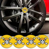 4vnt Skeleton Skull Car Wheel Center Hub Cap emblema, 3D lipdukų dangtelis, 56 mm / 2,2 colio, skirtas automobilių motociklų sunkvežimių automobilių priedams 4pcs/set geltona