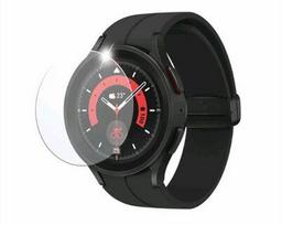 Fixed Fiksuotas apsauginis grūdintas stiklas išmaniajam laikrodžiui Samsung Galaxy Watch5 Pro 45mm, pakuotėje 2 vnt, skaidrus