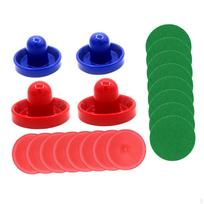 1 Set Mini Air Hockey Pushers and Pucks, Paddles Slider Pusher Goalies Style A