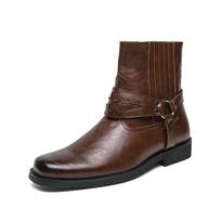 British Style Fashion Men Knight Boots Trendy designer style Party daily outdoor leisure merchant motorcycle men's Walk boot 38 ruda