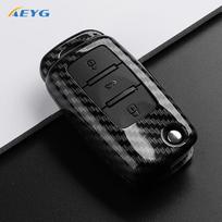 ABS anglies pluošto automobilio rakto dėklas, skirtas VW Volkswagen Polo Tiguan Passat B5 B6 B7 Golf 4 5 6 MK6 Jetta Lavida, skirtas Skoda Octavia