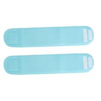 2 Pcs Reusable Gel Neck Patch Anti Wrinkle Cotton Gel Neck Wrap Washable Moisturizing Neckline Pad mėlyna