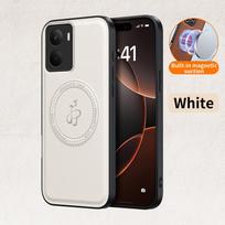 Wireless Charging Magnetic Case for Realme 14 5G Realme 14T Protective Cover PU Leather Hard Back Shell Coque Realme 14 5g balta