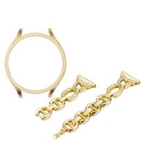 Ladies' Diamond Strap+Case for Samsung Galaxy watch7 watch6 watch5 watch4 40mm 44mm Sparkling Replacement band protective shell watch4-watch5 40mm