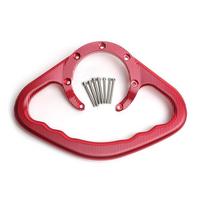 Handle Bar Grips Motorcycle Passenger Safety Tank Grab Handle Sturdy Appearance raudona