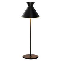Belaidė LED darbo stalo lempa reguliuojama moderni stilinga juoda 38 cm