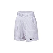 Nike Sportswear Swoosh Solid Webbing Belt Buckle Athletic Casual Shorts Women shorts White CJ3808-100 S