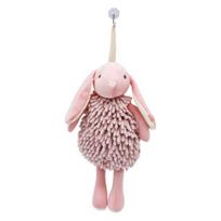 Chenille Hand Towel Soft Velvet Absorbent Towel Bathroom Three-dimensional Bunny Shape rožinė