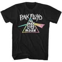 Pink Floyd Dark Side of the Moon Gradient Black Music Band T-shirt Tops Tees Men's Women's Unisex L