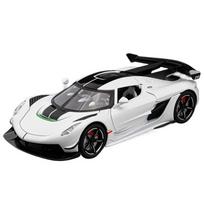1/22 Koenigsegg Jesko Supercar Alloy Diecast Model Car Outdoor Display Products with High Simulation Collection Hobbies for Boyfriend Boys balta