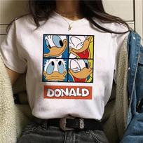 2025 Mickey Y2k Minnie Mouse Hat Print Cotton Breathable T-shirt Women Fashion T Shirt Female Clothes Disney Leisure T Shirt S