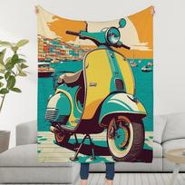 Blanket Throw Super Cosy Plush V-VespaS-ES Cool Living Room Sofa Couch Childish Italy Birthday Gifts 30x40in